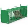 40In 2 Door Live Animal Cage Trap For Animals Under 18Lbs Easy To Setup Humane Galvanized Iron Trap Cage For Raccoons Armadillos Foxes Opossums Muskra