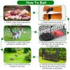 32In 2 Door Live Animal Cage Trap For Animals Under 12Lbs Easy To Setup Humane Galvanized Iron Trap Cage For Rabbits Groundhogs Skunk Opossums Nutria