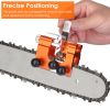 Chainsaw Chain Sharpening Jig Universal Chainsaw Sharpener Kit Hand Crank Chain Sharpener For Electric Saw For Lumberjack Garden Worker