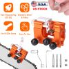 Chainsaw Chain Sharpening Jig Universal Chainsaw Sharpener Kit Hand Crank Chain Sharpener For Electric Saw For Lumberjack Garden Worker