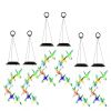 Solar Hummingbird Wind Chime 7 Color Changing Wind Chime For Outside Ipx4 Waterproof Outdoor Garden Yard Decor