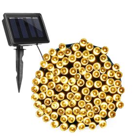 12M 100 Leds Solar String Fairy Lights Outdoor String Lamps Garden Xmas Decor Lamp (Packagecontents: 1 x Solar String Light 
1 x Anchor)