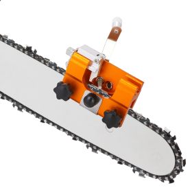 Chainsaw Chain Sharpening Jig Universal Chainsaw Sharpener Kit Hand Crank Chain Sharpener For Electric Saw For Lumberjack Garden Worker (Packagecontents: 1 x Chainsaw Sharpener 
1 x Handle 
3 x Grinding Heads 
1 x Wrench 
2 x Nuts 
 2 x Screws 
1 x User Manual)
