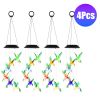 Solar Hummingbird Wind Chime 7 Color Changing Wind Chime For Outside Ipx4 Waterproof Outdoor Garden Yard Decor