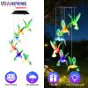 Solar Hummingbird Wind Chime 7 Color Changing Wind Chime For Outside Ipx4 Waterproof Outdoor Garden Yard Decor