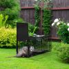 26In Single Door Live Animal Cage Trap For Animals Under 5Lbs Easy To Setup Humane Galvanized Iron Trap Cage For Small Cats Rabbits Squirrels Moles Ch
