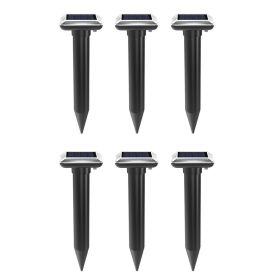 Ultrasonic Repeller; Solar Snake Repellent; Outdoor Waterproof Mole Repellent; Pest Control Tools With Stakes (Quantity: 6pcs)