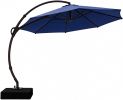 Cantilever Patio Umbrella 12ft Offset Cantilever Patio Umbrella With Base Included Large Round Aluminum Outdoor Umbrella 360 Rotation  Infinite Tilt