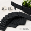 55/28pcs Garden Landscape Fence Set, Plastic Garden Fence, Lawn Autumn Decoration, Easy-to-install Outdoor Vegetable Garden Partition Fence Decoration