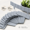 55/28pcs Garden Landscape Fence Set, Plastic Garden Fence, Lawn Autumn Decoration, Easy-to-install Outdoor Vegetable Garden Partition Fence Decoration