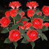 Solar Rose Lights Outdoor, 2 Pack with 14 Rose Flowers Waterproof Color Changing LED Flower Lights, Solar Powered Garden Stakes for Yard, Patio