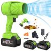 High Power Cordless Leaf Blower 20000RPM Turbo Jet Air Blower 20V Battery Operated Handheld Dust Snow Remover for Yard Lawn Driveway Home Outdoor Birt