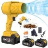 High Power Cordless Leaf Blower 20000RPM Turbo Jet Air Blower 20V Battery Operated Handheld Dust Snow Remover for Yard Lawn Driveway Home Outdoor Birt