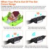 990Ft Radius Dog Training Collar Wireless Fence Ipx6 Waterproof Pet Beep Vibration Electric Shock Fence System 3 Channels Rechargeable Transmitter Rec