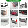 32In 2 Door Live Animal Cage Trap For Animals Under 12Lbs Easy To Setup Humane Galvanized Iron Trap Cage For Rabbits Groundhogs Skunk Opossums Nutria