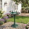 Bird Bath with Base for Outdoor Backyard/Lawn