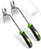 Hand Weeder Puller Tool, Heavy-Duty Stainless Steel Root Removal Tool with Ergonomic Non-Slip Handle, Manual Dandelion Remover for Garden Lawn Yard