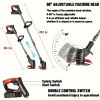 Cordless Electric Weed Wacker Portable Grass Trimmer with 3 Blade Types and 2 High Capacity Batteries Powerful Lawn Mower for Garden Yard Lawn Mainten