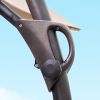 Cantilever Patio Umbrella 12ft Offset Cantilever Patio Umbrella With Base Included Large Round Aluminum Outdoor Umbrella 360 Rotation  Infinite Tilt