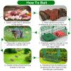 40In 2 Door Live Animal Cage Trap For Animals Under 18Lbs Easy To Setup Humane Galvanized Iron Trap Cage For Raccoons Armadillos Foxes Opossums Muskra