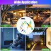 Solar Hummingbird Wind Chime 7 Color Changing Wind Chime For Outside Ipx4 Waterproof Outdoor Garden Yard Decor