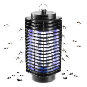 1Pc Electric Bug Zapper For Summer UV Light Flying Zapper Insect Killer Lamps Pest Mosquito Fly Trap Catcher Odorless Noiseless For Home Restaurant (Option: Black)